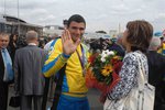 Анатолий Мельник - встреча в аэропорту "Борисполь"