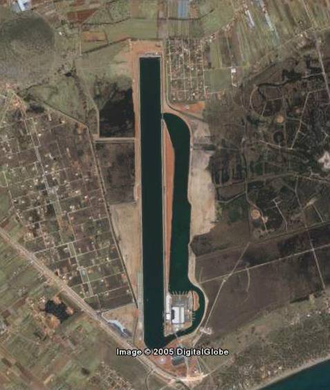 Вид гребного канала из космоса Вид гребного канала из космоса