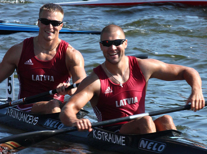 Гребля в Риге - Кристс Страуме, Алексей Румянцев Гребля в Риге - Кристс Страуме, Алексей Румянцев